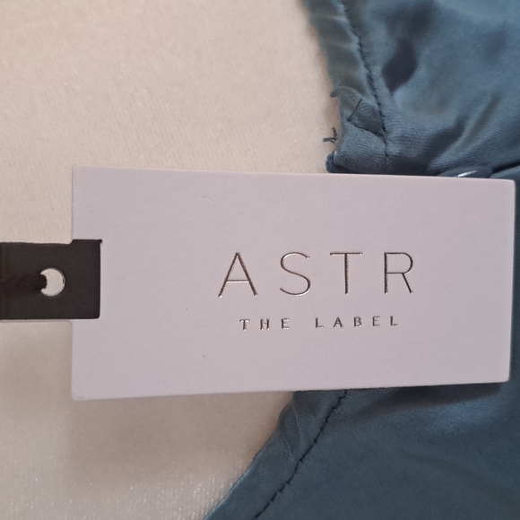 Astr The Label - Collette Satin Cutout Midi Dress - Color: Slate Blue - Picture 11 of 14